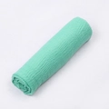 Close-up of green crinkle cotton fabric with soft texture for photography or scarf - Light Green