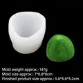 Molde de silicona con forma de montaña verde para velas y jabones DIY con medidas - 5# B847 Transparente