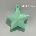 Mint green star-shaped balloon weight and accessory with a durable plastic finish - Mint Green