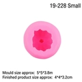 Pink floral silicone mold for Halloween pumpkin candles and fondant, small size - 1# Small Pumpkin / Pink