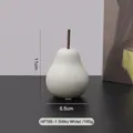 Figurine de poire en céramique blanc crème pour décoration d'intérieur moderne - Poire / S / Blanc Lait