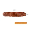 32cm artificial rye baguette prop model in dark brown PU for food photography display - Caterpillar Bread
