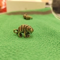 Portachiavi creativo a forma di tigre in ottone con finitura in bronzo antico di lusso - Tigre a Bocca Aperta