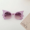 Occhiali da sole alla moda viola a farfalla con lenti sfumate e montatura a punta - Viola