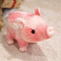 Maialino di peluche rosa con pelliccia morbida realistica e posa in piedi carina - 23CM / Rosa