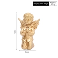 Matte gold praying angel statue decor, 11cm height nordic style resin cherub sculpture - Praying Angel (Boy) - Gold
