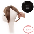 French style 3D synthetic hair bangs clip in dark brown shade 106 for women - 106 Highlight Brown