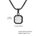 Zonder ketting Zwart/Zwarte Schelp