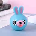 Divertente giocattolo a compressione a forma di coniglio blu con lingua e suono BB - Coniglio Blu / Piccolo