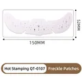 Metallic silver freckle face stickers with stars, model QT-0107, size 150x52mm - Silver Stamping Freckle Face Patch(QT-0107)