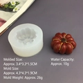 Detailed view of pumpkin silicone mold with dimensions 4.3x4.3x1.9cm for DIY resin crafting - Type 5 Pumpkin