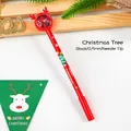 Roter Weihnachts-Rentier-Gelschreiber mit 0,5mm Nadelspitze und schwarzer Tinte - Weihnachtsbaum
