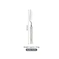 304 stainless steel butter knife with white bamboo-style handle, 16.5cm length - White Butter Knife