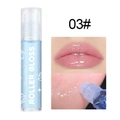 Sparkling blue roller gloss 03 with silver glitter for a shiny glass lip finish - 03# Light Blue with Glitter