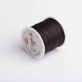 Donkerbruin 72# sieradenkoord op witte spoel voor DIY handgeweven Chinese knopen - Koffie Nr. 3 / Lijn B 16 Meter