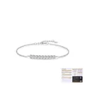 S925 sterling silver moissanite bracelet with 10 round cut stones and GRA certificate - S925 Sterling Silver with Moissanite / With GRA Certificate and Black Card