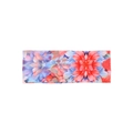 Bohemian floral wide headband with colorful patterns on a clean white background - Red Blue Pink Floral