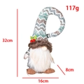 Christmas gnome doll curtain buckle with long curved hat and white beard - Beard Style