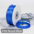 Royal Blue 3mm double-sided satin ribbon roll for bookmarks and gift tags - One Roll 91 Meters Long / Royal Blue (40#)