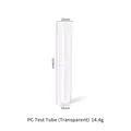 Transparent PC test tube for heart vase mold, dimensions 23x123mm with 14.4g weight - PC Test Tube (Transparent)