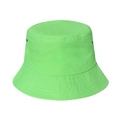 Sombrero de pescador verde neón en sarga de algodón con ojales metálicos transpirables - 58cm / Verde Fluorescente