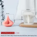 Spiralpyramiden-Silikonform für Kerzen mit Maßen 92x77x88mm und 117ml Kapazität - Pyramidengewinde-Kerzenform LZ-392