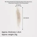 Esca artificiale a forma di gamberetto trasparente da 13,5 cm con un peso di 20 g per pesca - Stile senza clip / Gambero dritto trasparente (senza occhi)