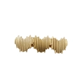 Barrette à cheveux dorée minimaliste avec une texture ondulée irrégulière pour femmes - Or Coeur