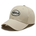 Berretto da baseball beige chiaro con ricamo NEAR nero e classica visiera curva - Regolabile / Cachi