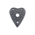 Spilla planchette gotica in argento antico con teschio e motivi di sole e luna - Stile Ouija Cuore Argento Antico (QHXZ3111)