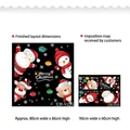 DIY Christmas wall sticker set with Santa Claus and Reindeer for glass window decor - Layout (60*90cm)