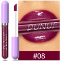 DUNUF ενυδατικό lip gloss με glitter φινίρισμα σε βαθύ δαμασκηνί απόχρωση #08 - 08 Λαμπερό Δαμασκηνί Κόκκινο