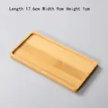 Rectangular bamboo tray 17.6cm x 9cm for succulent pots or DIY mosaic coasters - Rectangular Shape 17.5*8.8cm