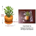 Miniature orange bonsai figurine for succulent landscapes measuring 4.3 cm in height - Miniature Potted Plant Style B