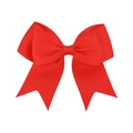 Cute candy color red grosgrain ribbon bow hair clip with swallowtail for girls - Red (12)