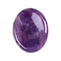 Pierre de soucis en améthyste violette polie avec texture naturelle de glace - Améthyste / 45*35*8mm