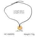 Specifiche del ciondolo a cuore con dettagli su lunghezza e peso per collana elegante - Stile Cuore 3D (HC-N40095)
