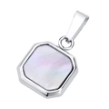Alleen Hanger Zilver/Witte Schelp