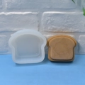 Siliconen mal in de vorm van geroosterd brood voor mousse en aromatherapie stenen - Toast Brood Stijl