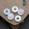 Fünf durchscheinende synthetische Opal-Ringperlen für die DIY-Schmuckherstellung - Synthetischer Opalit 1 Stück