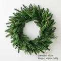 Ghirlanda natalizia artificiale 60cm con luci LED calde e aghi di pino folti - Ghirlanda di pino e cipresso da 60cm con LED
