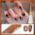 Deep peacock cat eye nail polish with shimmer finish for UV LED salon use - Peacock Cat Eye Color Change 05