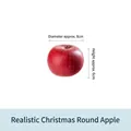Artificial red apple model for home decoration, 8cm diameter realistic fruit prop - Round Apple
