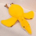 Soft yellow pterodactyl plush toy and decorative dinosaur pillow for children's room - 80*55cm / Orange