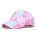 Mädchen Baseballkappe mit Cartoon Einhorn Herzmustern in Rosa und Hellblau - Hello Herz - Rosa