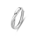 Minimalist S925 sterling silver Mobius ring with adjustable open band for couples - Adjustable Open / FDJZ-286-Men's Ring