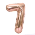 Number 7 rose gold foil balloon in 32-inch size for birthday party decoration - Number 7 / Rose Gold