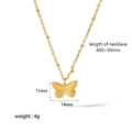 Collana vintage da donna in acciaio inossidabile placcato oro 18k con farfalla - Stile Farfalla (TN3205)