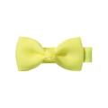 Classic yellow grosgrain ribbon hair bow clip for girls with a non-slip fabric wrap - Yellow (32)