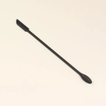Dual-ended silicone spatula in matte black finish for cosmetics and cream jars - M Black